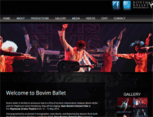 Tablet Screenshot of bovimballet.com